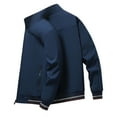 thumbnail image 4 of Vedolay Jacket Coat Button Down Soft Long Sleeve Lightweight Ribbed Shrug Dark Blue,XL, 4 of 5