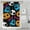 Halloween Themed Shower Curtain317, variant on Retro Horror Themed Artwork Shower Curtain Cute Ghost Pumpkin Illustration Waterproof,72x72in Shower Curtain