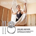 thumbnail image 2 of MLINS 2 Sets Wall Mount Suspension Ceiling Anchor Suspension Trainer Bracket for Suspension Straps Gymnastic Rings Yoga Swings, 2 of 8