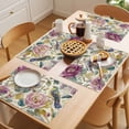 thumbnail image 5 of Spring Flowers Placemats Set of 4 Farmhouse Botanical Blossom Floral Birds Place Mats Indoor Wipeable Table Mats Washable Cloth Dining Table Placemats for Kitchen Holiday Party Home Decor 13x19 Inch, 5 of 9
