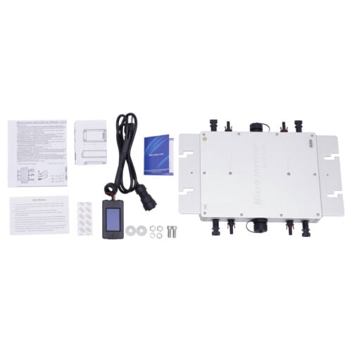 Solar Micro Inverter Waterproof WVC-1200W Grid Tie MPPT Pure Sine Wave DC to AC