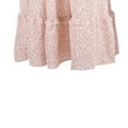 thumbnail image 4 of EIMELI Robe Assortie Mère Fille Femmes Fille à Volants Imprimé Floral Bohème Sans Manches Robe Vêtements de Famille, 4 of 6