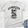 thumbnail image 2 of Schnauzer Dad, Unisex Men's Shirt, Mini Schnauzer, Schnauzer Owner, Funny Dog Dad Gift, Heather Ash, Medium, 2 of 6