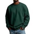 thumbnail image 3 of GrmtClth Men's Crewneck Sweatshirt Long Sleeve Fall Pullover Tops Loose Fit Athletic Comfy Basic Shirts Lightweigt All Season 3XL, 3 of 10