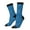 3 Black, variant on Blue Star Print Crew Socks for Men & Women, Breathable Casual Athletic Ankle Socks