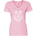 thumbnail image 3 of Inktastic Tribal Wolf Head Women's V-Neck T-Shirt, 3 of 5