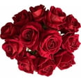thumbnail image 3 of Levinis 12 Pcs Artificial Rose Flowers Blossom Red Rose Flowers Real Touch Silk Faux Roses with Long Stem Rose Bouquets for Home Decoration Wedding Party Garden Floral Decor Valentine's Day Gift, 3 of 6