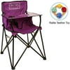 ciao  baby - Portable High Chair with Rattle Teether Toy - Purple