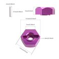 thumbnail image 5 of GDOOL Adaptador de transmisión de bujes hexagonales de rueda de 12 mm, 5 mm de espesor y brida, tuercas de seguridad M4 de aluminio para Redcat Axial HSP WLtoys Himoto RC Truck Model Car Upgrade Parts, 5 of 5
