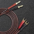 thumbnail image 2 of Hifi Ofc Speaker Wire With Spade Plug To Banana Plug Speaker Jumper Cable, 4 Banana Plug To 4 Y-sha, 2 of 5