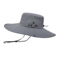thumbnail image 1 of Sombrero de sol para hombres/mujeres, impermeable de ala ancha, sombrero plegable Boonie para pesca, senderismo, jardín, 1 of 5