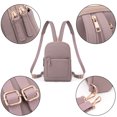 thumbnail image 4 of UTO Small Backpack Purse for Women Crossbody Sling Bags Vegan Leather Fashion Chest Bag Daypack for Traveling(Pink Purple), 4 of 8