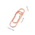 thumbnail image 3 of Metal Heart Shaped Pen Clip Holder, Silver Gold Rose Gold Sturdy Metal, Portable Desk Organization Stationery Accessory, Everyday Writing Souvenir, 0.39" x 0.75" x 2.8", KTFgvq, 3 of 7