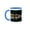 Blue/White, variant on 3drose, Village Alleghe at Lago Di Alleghe, Dolomites, Veneto, Italy, 11oz Mug