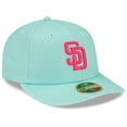 thumbnail image 3 of Men's New Era Mint San Diego Padres 2022 City Connect Low Profile 59FIFTY Fitted Hat, 3 of 6