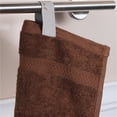 thumbnail image 5 of Superior 2 Piece Bath and 6 Piece Hand Towel Set, Rayon From Bamboo and Cotton, Cocoa, 5 of 7