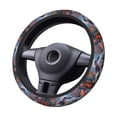 thumbnail image 2 of Cauagu Underwater Lazy Turtle Print Car Steering Wheel Cover - Universal Car Accessory for Diverse Cars for Steering Wheel with a Diameter of 14.5"-15", 2 of 7