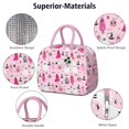 thumbnail image 4 of Womens Halloween Pink Ghosts and Witchy Elements Lunch Box for Work,Insulated Lunch Bag for Women,Loncheras Para Mujer,Leakproof Adult Lunch Bag for Work,Beach,Travel,Picnic,Camping, 4 of 7