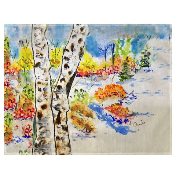 Betsy Drake Interiors White Birch Place Mat Set of 4