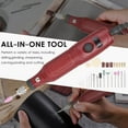 thumbnail image 3 of 12V Mini Rotary Tool Portable Electric Grinder 5000-15000rpm Variable Speed Rotary Cutter with 24Pcs Attachments for Crafting Projects and DIY Creations, 3 of 8