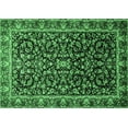thumbnail image 1 of Ahgly Company Indoor Rectangle Persian Emerald Green Traditional Area Rugs, 5' x 8', 1 of 4