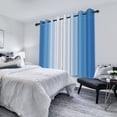 thumbnail image 3 of Nanqianyi Blue White Gradient Blackout Curtains 42"W x 84"L,2 Panels,Grommet Drapes for Living Room Bedroom, 3 of 7