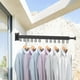 thumbnail image 3 of Colgador de ropa plegable, acero inoxidable resistente, colgador de ropa montado grande sin perforaciones, para ropa de , chaquetas, camisas de p Percha períodos Soledad  Percha de ropa, 3 of 10