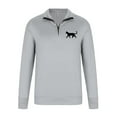 thumbnail image 4 of Donemore Men Printed Hoodie Pullover Sport Half-Zip Long Sleeve Stand-up Collar Blouse, 4 of 4
