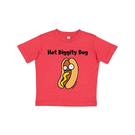 

Inktastic Hotdog Hot Diggity Dawg! Gift Toddler Boy or Toddler Girl T-Shirt