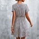 thumbnail image 4 of Vestido con escote en V, vestido de verano con escote en V, vestido floral, mini vestido de flores, rendimiento inigualable, 4 of 6