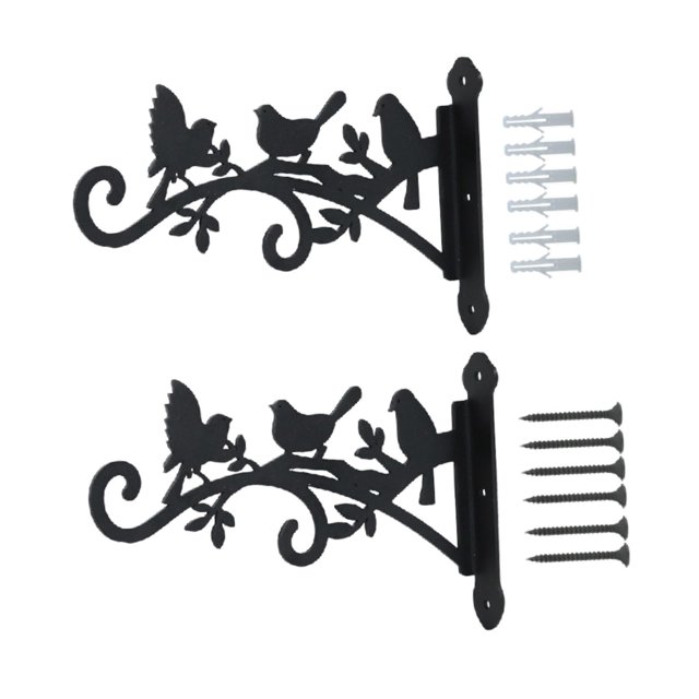 2 soportes colgantes para plantas de exterior, resistentes, para montaje en pared con luz. 195 cm x 304 cm