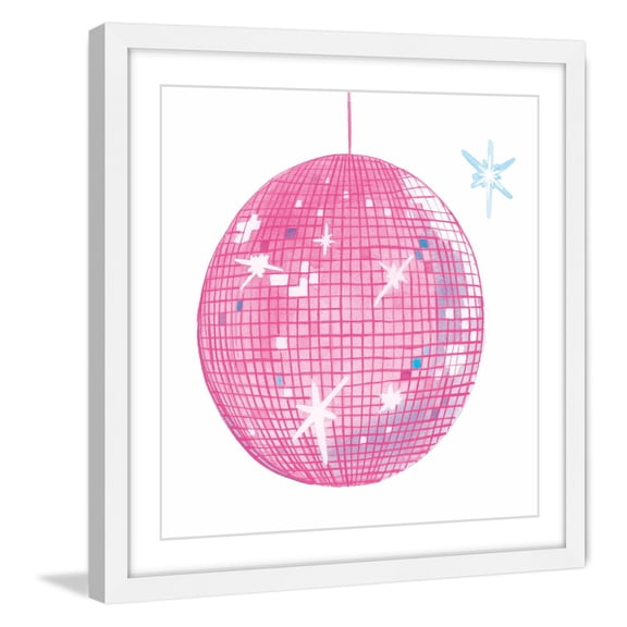 Marmont Hill "Discoball" by Molly Rosner Framed Painting Print