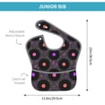 thumbnail image 4 of Susaid Vinyl Records Musical Notes Print Bibs for Babies Toddlers Adjustable Waterproof Free Soft Durable Bibs for eating with Large Pocket Food Catcher, 4 of 8