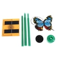 thumbnail image 3 of 2x juguete de mariposa que revolotea con energía solar para la decoración jardín para hogar - Multicolor Gloria Juguete decorativo casero, 3 of 9