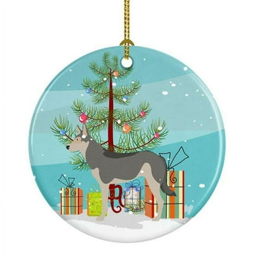 Carolines Treasures BB8458CO1 Saarloos Wolfdog Christmas Ceramic Ornament