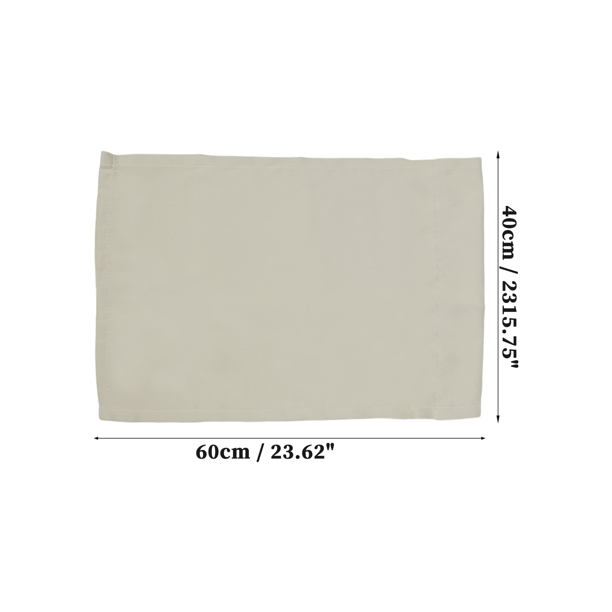 Unique Bargains Blackout Curtains Short Window Curtains Beige 23.62"L x 15.75"W