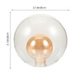thumbnail image 5 of Flat Spherical Glass Lampshade Light Ceiling Fan Shades Accessory Replacement Cover Hanging, 5 of 6