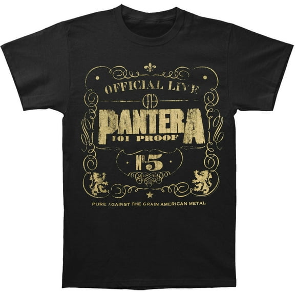Pantera Men's  101 Proof T-shirt Black