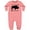 Mauve, variant on Buffalo Cute Animal Western Baby Fleece Romper