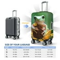 thumbnail image 6 of Balery Luggage Cover Tree Frog Sitting On Sunflowes Print Suitcase Covers for Luggage Elastic Washable Suitcase Protector Fits 18-32 Inch Luggage-Large, 6 of 9