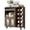 Walnut, variant on Olakee Exclusive 24-Cup Display Hutch Coffee Cabinet with Massive Monthly-Capacity Drawer, Walnut Farmhouse Design