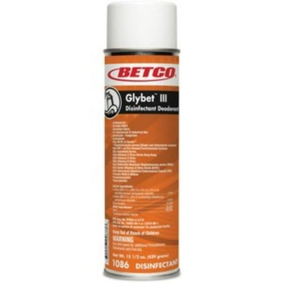 496 oz Glybet III Disinfectant Ready-To-Use Aerosol, Clear - Pack of 12