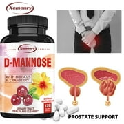 Xemenry D-Mannose - with Hibiscus, Cranberry - Kidney Cleanse & Urinary Tract Health (30/60/120pcs)