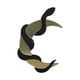 thumbnail image 3 of Arte de pared de madera Decoración de pared de serpiente Serpiente y luna Espejo de pared bohemio decorativo negro dorado, 3 of 9