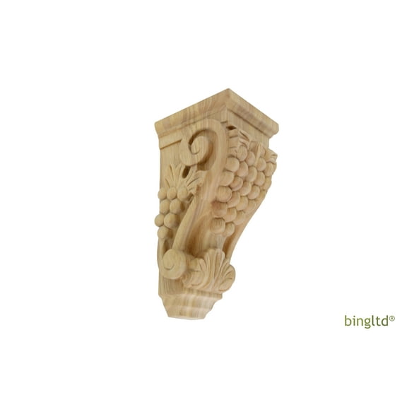 BingLTD - 10" Tall Corbel Traditional Solid Maple - 1 PC (C4-MA-UNF)