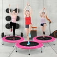 thumbnail image 2 of Costway 38'' Portable Mini Folding Trampoline, Pink, 2 of 10