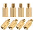 thumbnail image 2 of Uxcell Brass M3 8mm+3mm Male-Female Hex Standoff 100 Pack, 2 of 5
