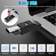 CHEEPUM 2Pcs USB 3.0 Splitter 4 Ports High Speed USB 3.0 Data Hub