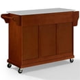 thumbnail image 4 of Crosley Furniture Full Size Stone Top Kitchen Cart Cherry/White, 4 of 12