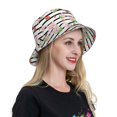 thumbnail image 6 of Sikiie Pig And Watermelon Reflective Double-Sided Bucket Hat, Sun Hat, for Gardening, Beaching, Camping, Hiking, Fishing, 6 of 6